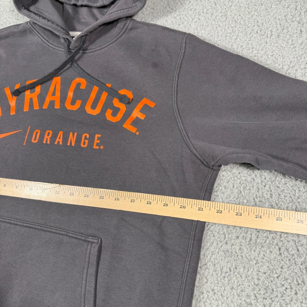 Syracuse Orange Nike Sweatshirt Mens Small Gray Club Fleece Hoodie Pullover - Picture 8 of 10